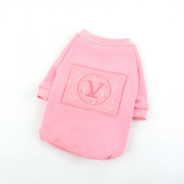 Pink Chewy Vouitton Dog Hoodie
