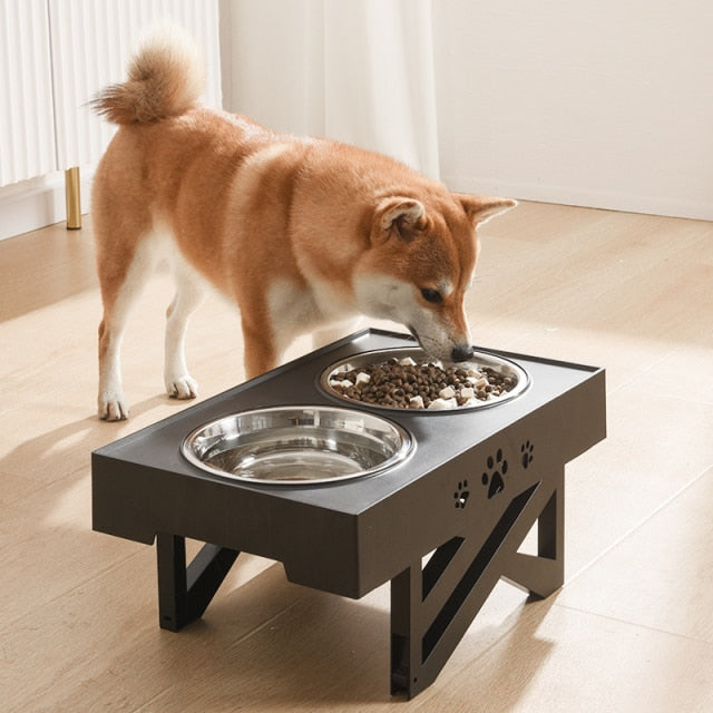 Adjustable Elevated Dog Bowls – Puppy Protection