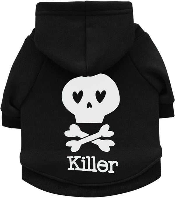 Skull Skeleton Dog Sweater - Winter Fleece