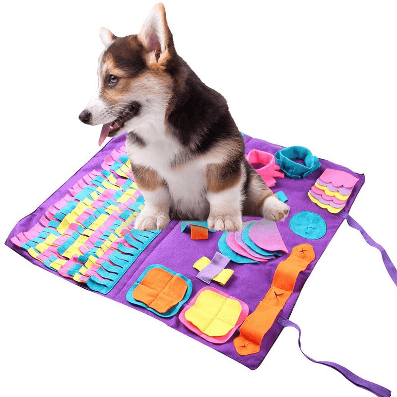 Pet Dog Treat Mat Puzzle Activity Mat for Stress Release, Nose Work