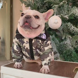 Army Fluffy Dog Coat