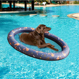 Black Oval Dog Floating Row