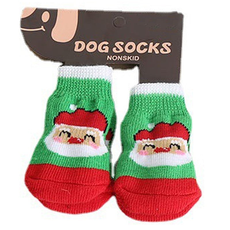 Non-slip Christmas Dog Shoes
