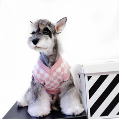 White and Pink Dog Sweater