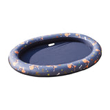 Black Oval Dog Floating Row