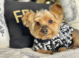 Black and Patterns Dog sweater