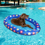 Blue Oval Dog Floating Row