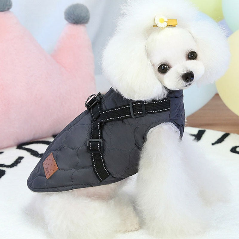 Warm Dog Harness For Winters