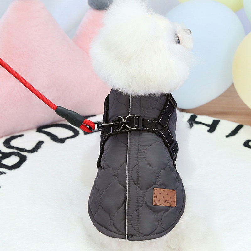 Warm Dog Harness For Winters